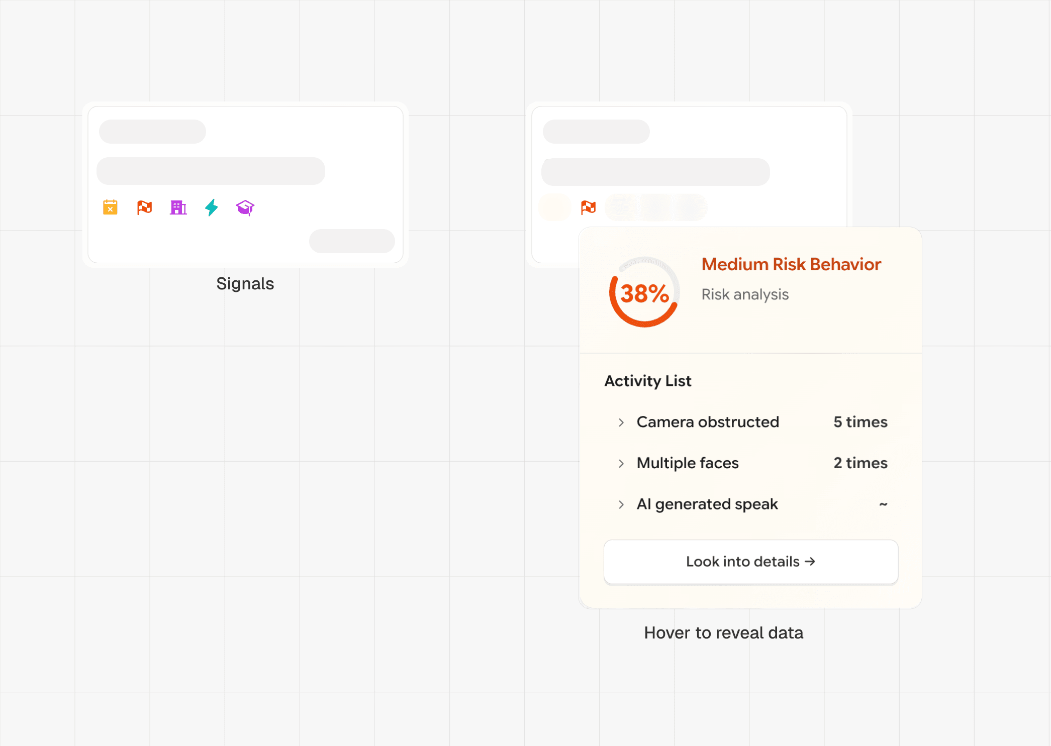 Signal bar expanded view